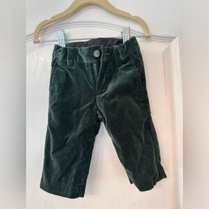 Janie and Jack boys velvet pants 3-6 mo